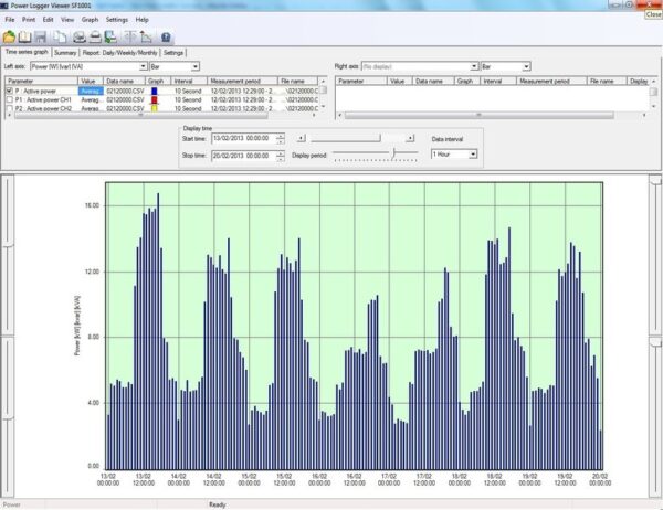 HIOKI SF1001 - POWER LOGGER VIEWER software