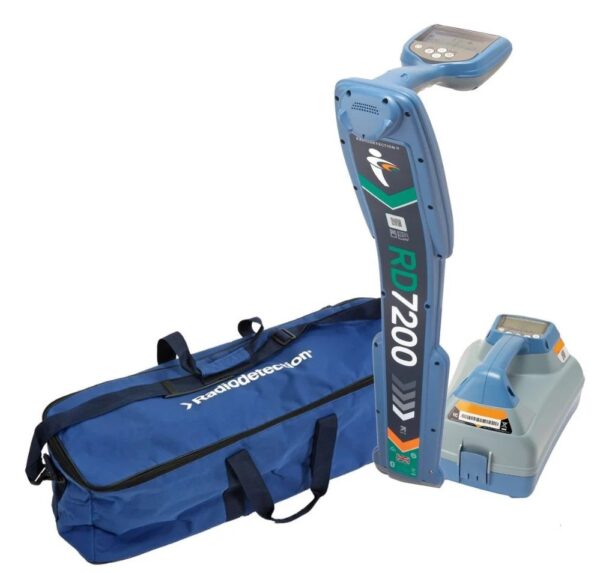 Radiodetection RD7200 cable locator set with a 10 W transmitter