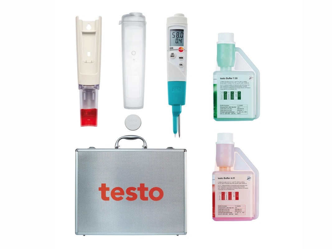 Testo testo 206-pH2 temperatūros ir pH matuoklis (0563 2066)
